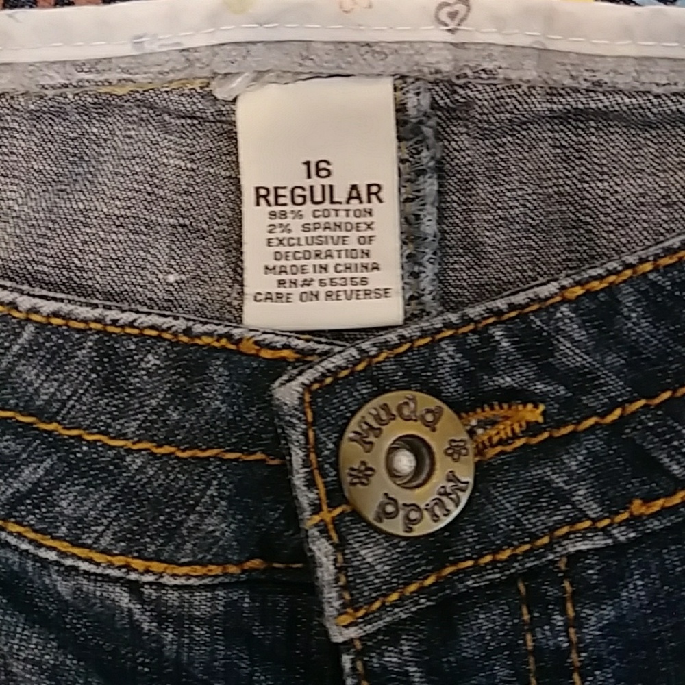 Jeans - Mudd Super Flare Young Adult Jeans Size 16 Reg - Picture 4 of 6